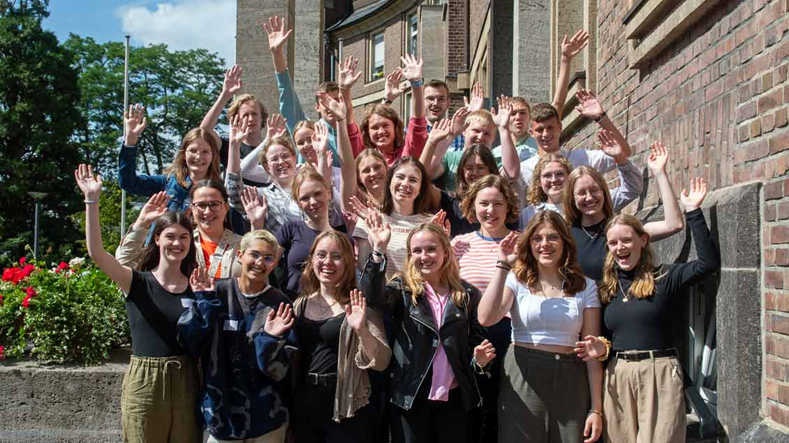 25 junge Erwachsene aus dem Bistum Münster. Foto: Ann-Christin Ladermann (pbm)