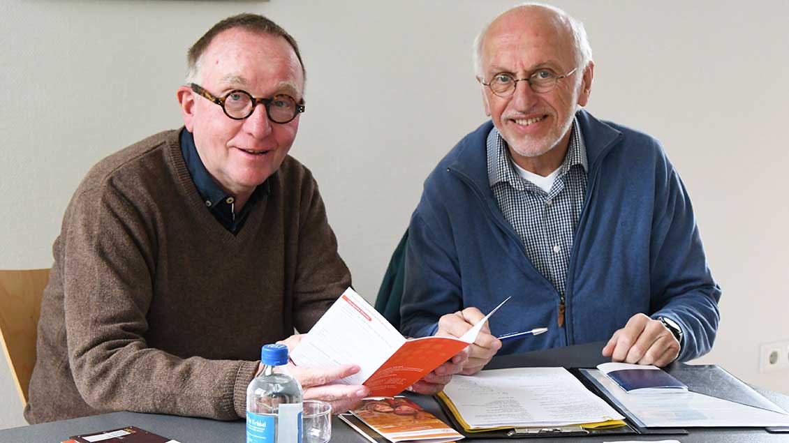 Werner Heckmann (links) und Alfons Sundermann aus St. Georg Saerbeck. Foto: Gudrun Niewöhner (pbm)