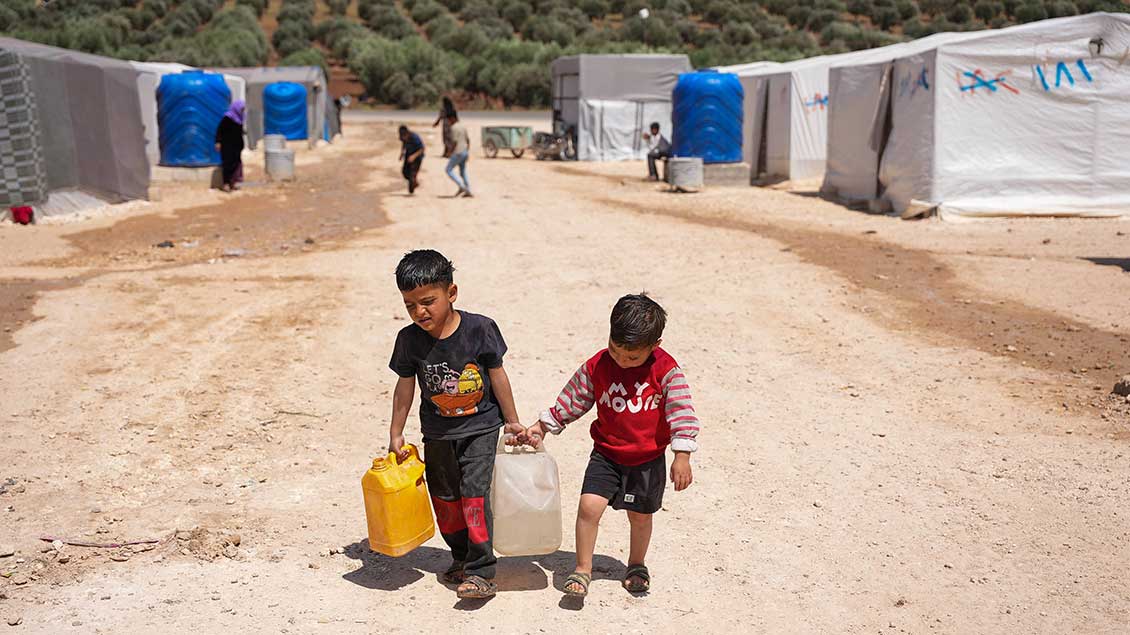 Zeltlager für Geflüchtete in Syrien
