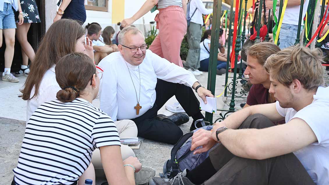 Eindrücke von der Katechese mit dem Münsteraner Weihbischof Christoph Hegge. | Foto: Anselm Thissen