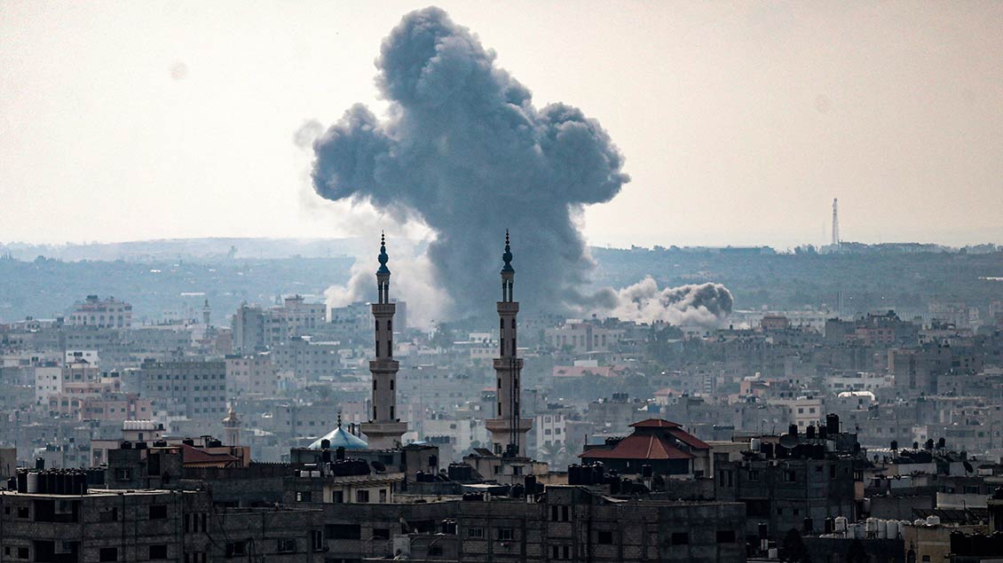 Luftangriff auf die Stadt Gaza 