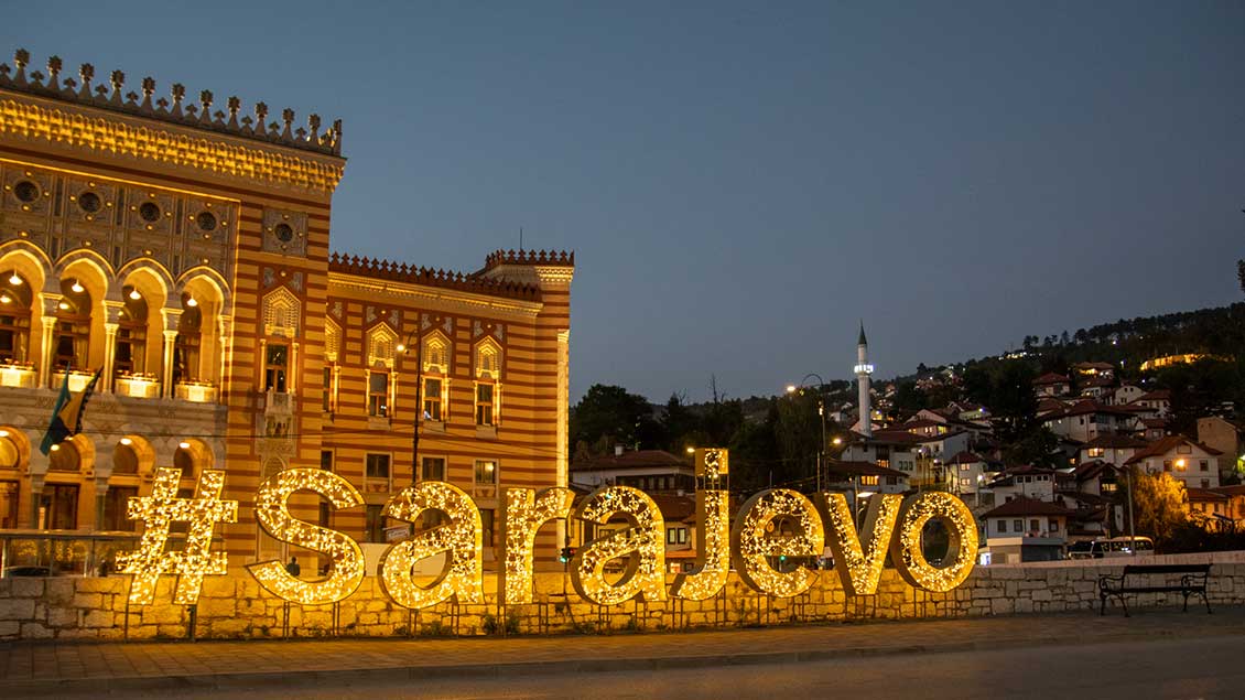 Eine Stadtführung durch Sarajevo machte den Auftakt zur sechstägigen Delegationsreise nach Bosnien-Herzegowina. | Foto: Ann-Christin Ladermann (pbm)