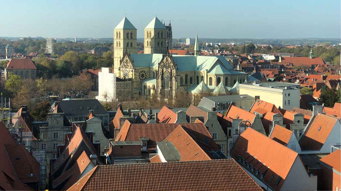 Panoramaansicht des Paulusdoms in Münster