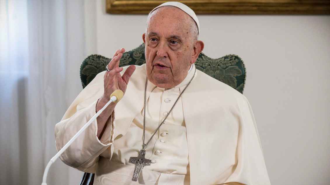 Papst Franziskus bei seiner Videobotschaft Foto: Romano Siciliani (Vatican Media/KNA)
