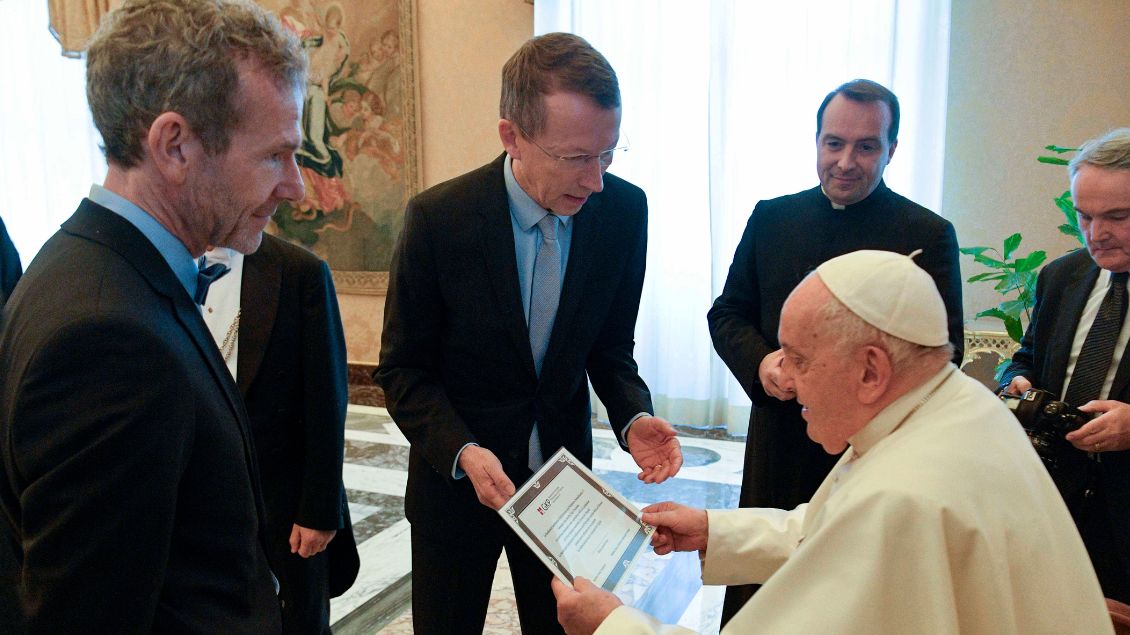 GKP-Journalisten bei Papst Franziskus