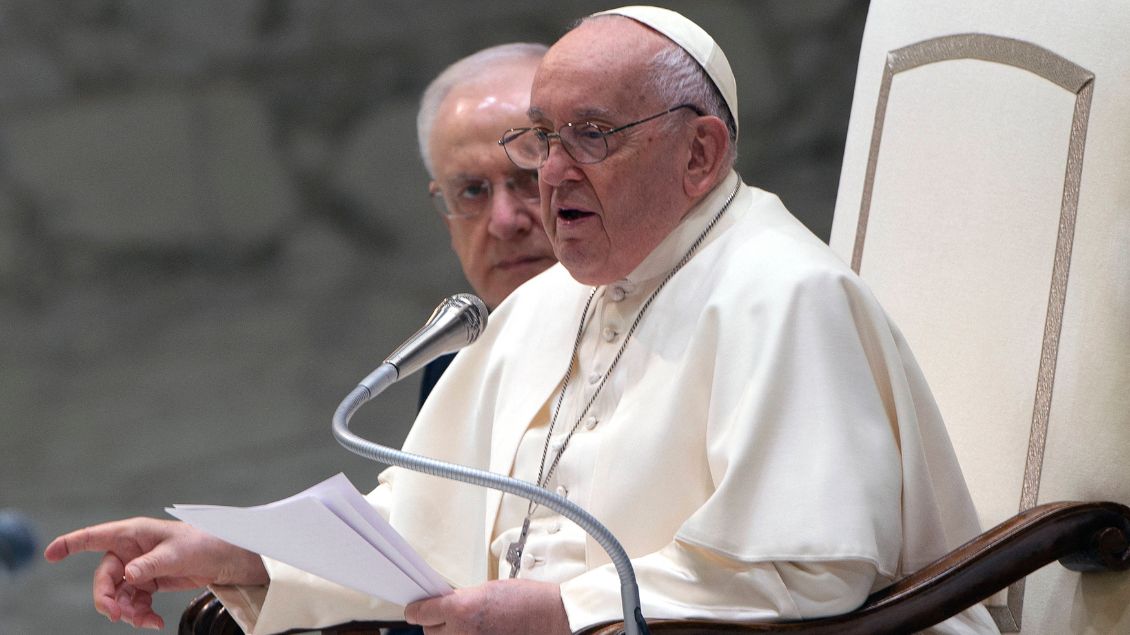 Papst Franziskus redet Foto: Abacapress (imago)