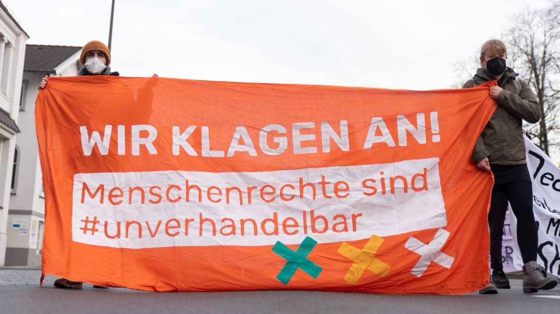 Demo für Menschenrechte in Oldenburg
